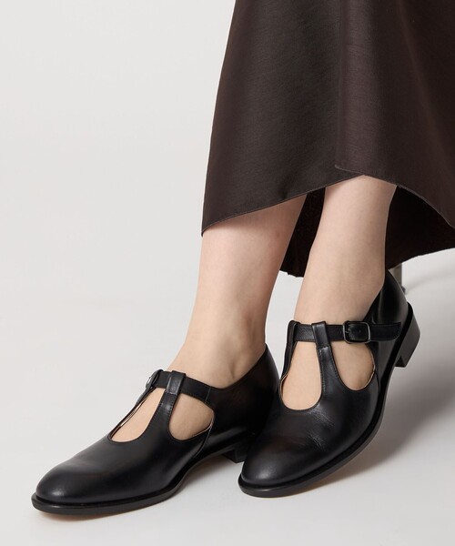 ODETTE E ODILE（オデットエオディール）の「ダブルTストラップ フラット25↑（ローファー・レディース・ブラック/ダークブラウン/ワインレッド・22.5cm/22cm/23.5cm/23cm/24.5cm/24cm/25cm）」の22枚目の写真