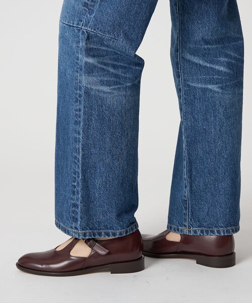 ODETTE E ODILE（オデットエオディール）の「ダブルTストラップ フラット25↑（ローファー・レディース・ブラック/ダークブラウン/ワインレッド・22.5cm/22cm/23.5cm/23cm/24.5cm/24cm/25cm）」の5枚目の写真