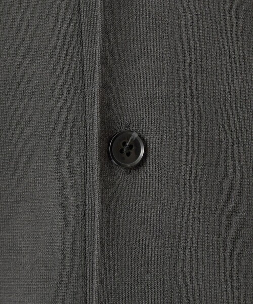 green label relaxing（グリーンレーベルリラクシング）の「ポリエステル ウール ミラノリブ Vネック カーディガン（カーディガン/ボレロ・メンズ・グレー/ダークグリーン/ブラック・S/M/L/XL）」の13枚目の写真