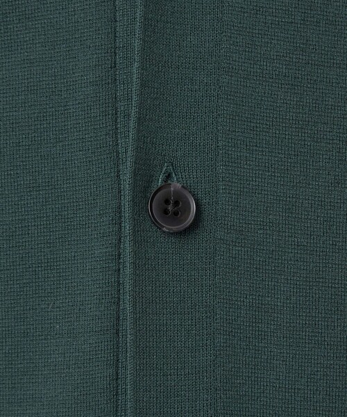 ポリエステル ウール ミラノリブ Vネック カーディガン（カーディガン