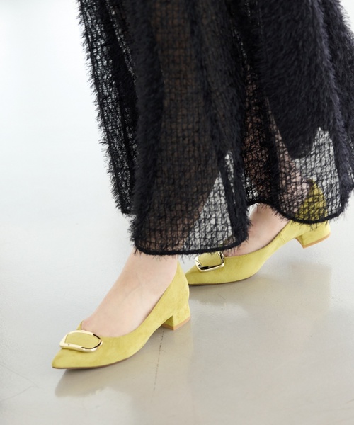 LE TALON(ルタロン)の「《追加》3cmポインテッドニュアンスバックルパンプス(パンプス・レディース・ブラック/ブラウン系その他/ボルドー/マスタード/グレー・22cm/21.5/21/25.5cm/25cm/24.5cm/24cm/23.5cm/23cm/22.5cm)」の4枚目の写真