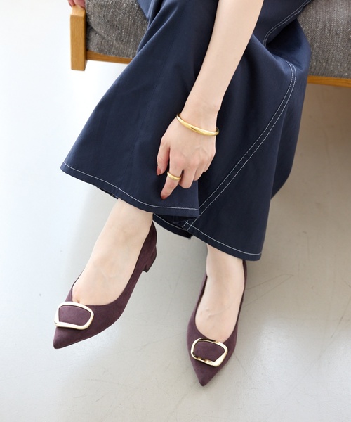 LE TALON(ルタロン)の「《追加》3cmポインテッドニュアンスバックルパンプス(パンプス・レディース・ブラック/ブラウン系その他/ボルドー/マスタード/グレー・22cm/21.5/21/25.5cm/25cm/24.5cm/24cm/23.5cm/23cm/22.5cm)」の21枚目の写真