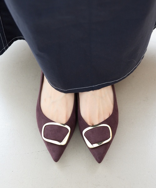 LE TALON(ルタロン)の「《追加》3cmポインテッドニュアンスバックルパンプス(パンプス・レディース・ブラック/ブラウン系その他/ボルドー/マスタード/グレー・22cm/21.5/21/25.5cm/25cm/24.5cm/24cm/23.5cm/23cm/22.5cm)」の22枚目の写真