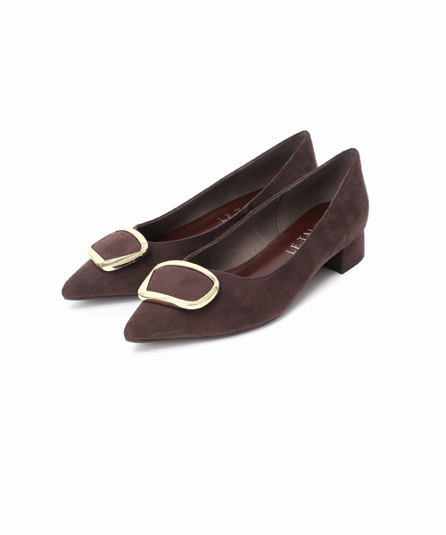 セール】《追加》3cmポインテッドニュアンスバックルパンプス