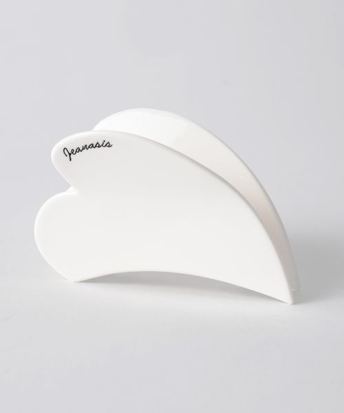 JEANASIS（ジーナシス）の「BIGハートバンス/577847（バレッタ/ヘアクリップ・レディース・ホワイト/ブラック・FREE）」の2枚目の写真