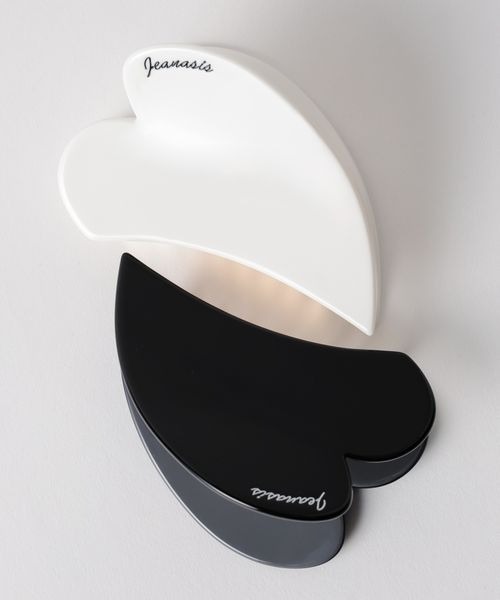 JEANASIS（ジーナシス）の「BIGハートバンス/577847（バレッタ/ヘアクリップ・レディース・ホワイト/ブラック・FREE）」の8枚目の写真