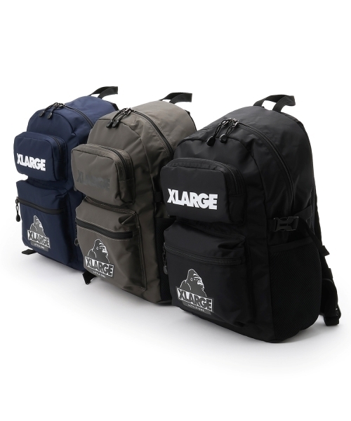 XLARGE KIDS(エクストララージキッズ)の「ダブルポケットOGバックパック(バックパック/リュック・キッズ・ネイビー/ブラック/グレー・F)」の12枚目の写真