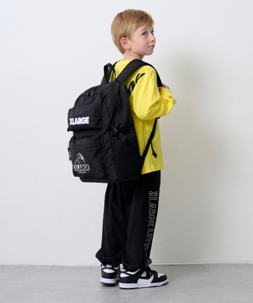XLARGE KIDS(エクストララージキッズ)の「ダブルポケットOGバックパック(バックパック/リュック・キッズ・ネイビー/ブラック/グレー・F)」の17枚目の写真