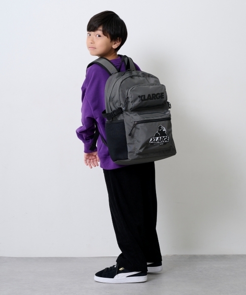 XLARGE KIDS(エクストララージキッズ)の「ダブルポケットOGバックパック(バックパック/リュック・キッズ・ネイビー/ブラック/グレー・F)」の20枚目の写真