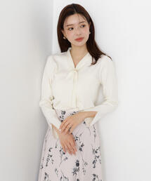 PROPORTION BODY DRESSING | パールリングボウタイニット / 1215270912(ニット/セーター)