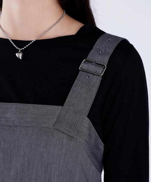 セール】ロング ジャンパードレス（ワンピース）｜To b. by agnes b