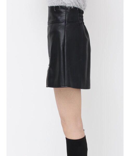 EATME（イートミー）の「ヘムジップフェイクレザースカート（スカート・レディース・ブラック/チョコ・SMALL/MEDIUM）」の13枚目の写真