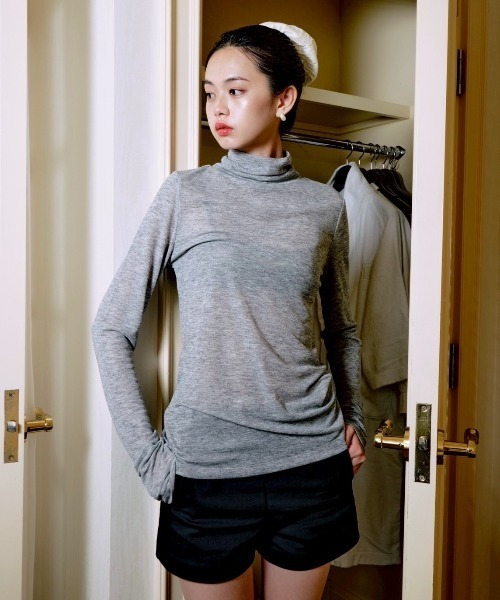 plantation ハイネックカットソー新品！ シルク混ハイネックカットソー | Leilian (Women)/レリアン | 三越