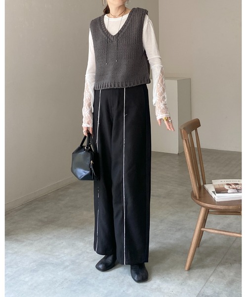 【値下げ】nest robe ペルークロシェ2wayベスト 値下げ】nest robe ペルークロシェ2wayベスト 2021aw nest Robe ペルー