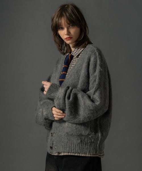 CIVVY.（シヴィ―）の「Shaggy Knit Cropped Cardigan - シャギーニット