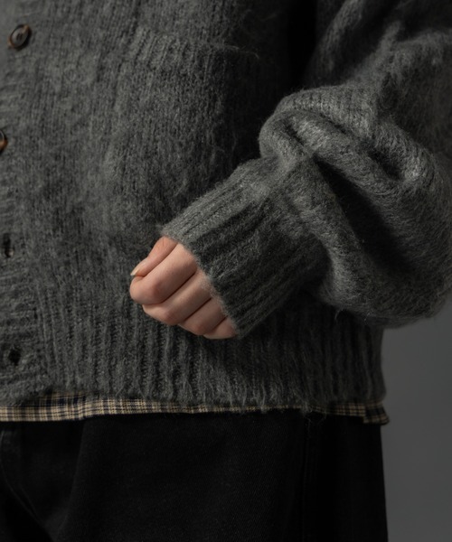 CIVVY.（シヴィ―）の「Shaggy Knit Cropped Cardigan - シャギーニット