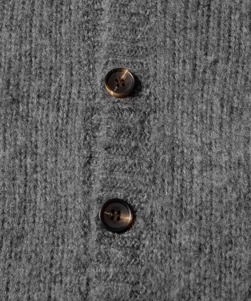 セール】Shaggy Knit Cropped Cardigan - シャギーニットクロップド