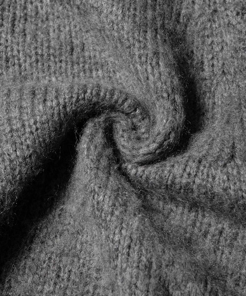 Shaggy Knit Cropped Cardigan - シャギーニットクロップド