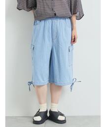 裾ドロストカーゴハーフパンツ