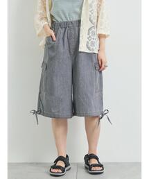 裾ドロストカーゴハーフパンツ