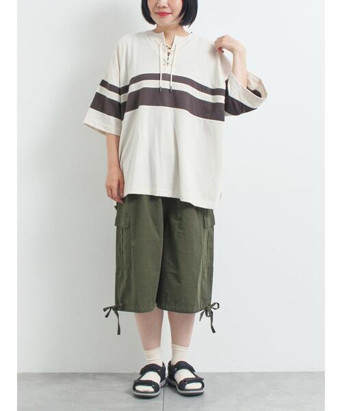 SM2（エスエムツー）の「裾ドロストカーゴハーフパンツ（その他パンツ・レディース・チャコールグレー/カーキ/サックスブルー・M/S）」の13枚目の写真