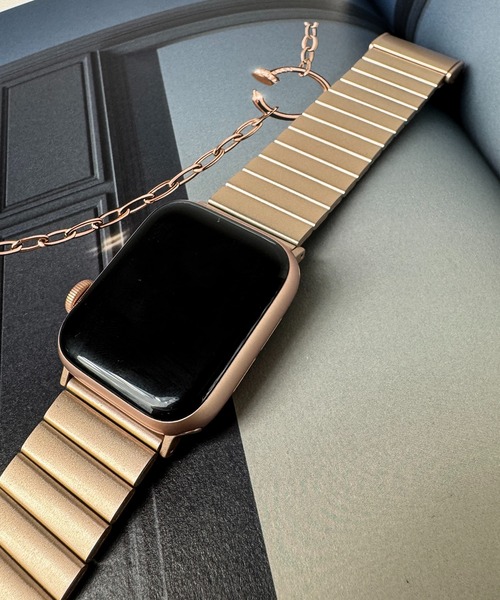 MAISON SELECT(メゾンセレクト)の「8B4 Apple Watch用 メタルベルト(デジタル腕時計・メンズ・ゴールド/ピンクゴールド/シルバー・38-41mm/42-45mm)」の16枚目の写真