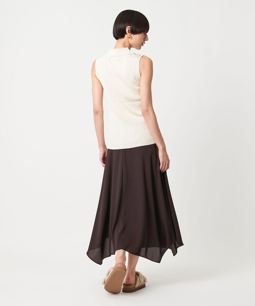 UNITED ARROWS（ユナイテッドアローズ）の「イレギュラー ヘム フレア スカート（スカート・レディース・オリーブ/ブラック/ダークブラウン・38/36）」の20枚目の写真