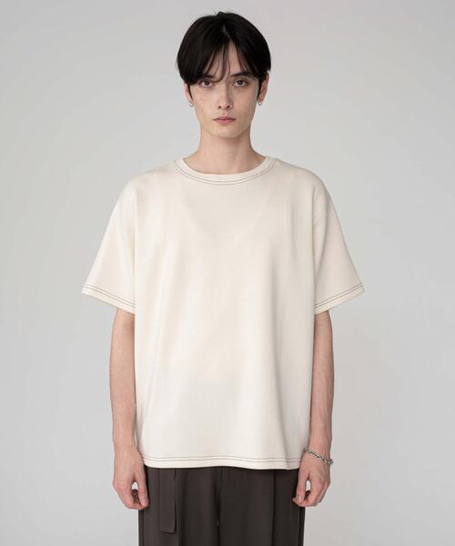 BROWNY(ブラウニー)の「BROWNY/カラーステッチT(Tシャツ/カットソー・メンズ・チャコールグレー/オフホワイト・MEDIUM/LARGE)」の9枚目の写真
