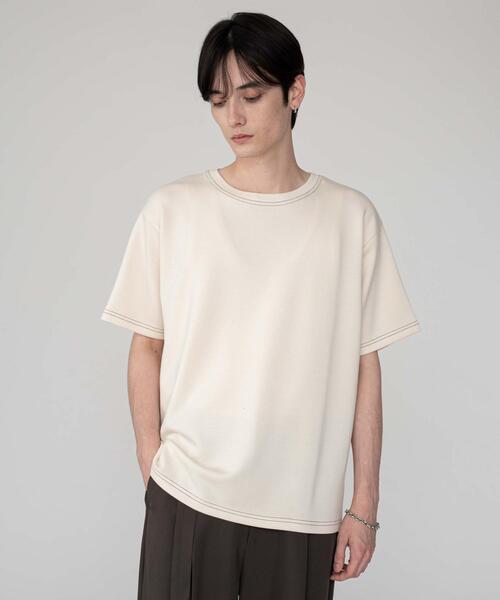 BROWNY(ブラウニー)の「BROWNY/カラーステッチT(Tシャツ/カットソー・メンズ・チャコールグレー/オフホワイト・MEDIUM/LARGE)」の10枚目の写真