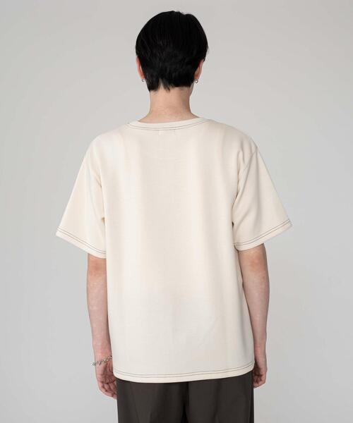 BROWNY(ブラウニー)の「BROWNY/カラーステッチT(Tシャツ/カットソー・メンズ・チャコールグレー/オフホワイト・MEDIUM/LARGE)」の11枚目の写真