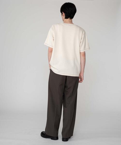 BROWNY(ブラウニー)の「BROWNY/カラーステッチT(Tシャツ/カットソー・メンズ・チャコールグレー/オフホワイト・MEDIUM/LARGE)」の13枚目の写真