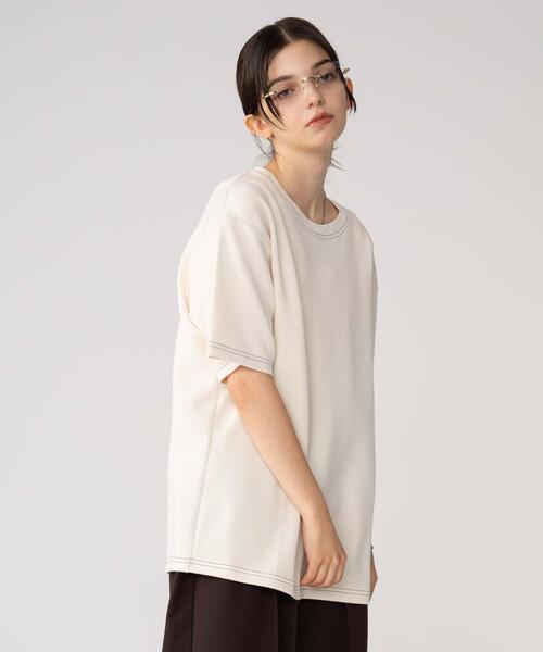 BROWNY(ブラウニー)の「BROWNY/カラーステッチT(Tシャツ/カットソー・メンズ・チャコールグレー/オフホワイト・MEDIUM/LARGE)」の19枚目の写真