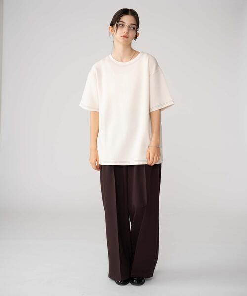 BROWNY(ブラウニー)の「BROWNY/カラーステッチT(Tシャツ/カットソー・メンズ・チャコールグレー/オフホワイト・MEDIUM/LARGE)」の22枚目の写真