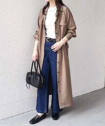 SHIPS Colors（シップス カラーズ）の「SHIPS Colors:〈手洗い可能〉開襟 ベルテッド シャツ ワンピース◇（シャツワンピース）」