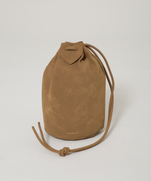 HASHIBAMI（ハシバミ）の「HASHIBAMI/ボンサック ポシェット（ショルダーバッグ・レディース・ブラック/ブラウン・FREE）」の2枚目の写真