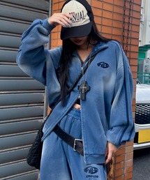 A'gem（エージェム）の「A'GEM/9 × .kom 『A'gem/エージェム』 ライン加工スウェットジャケット（その他アウター）」