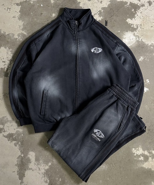 A'GEM/9 × .kom 『A'gem/エージェム』 ライン加工スウェットジャケット