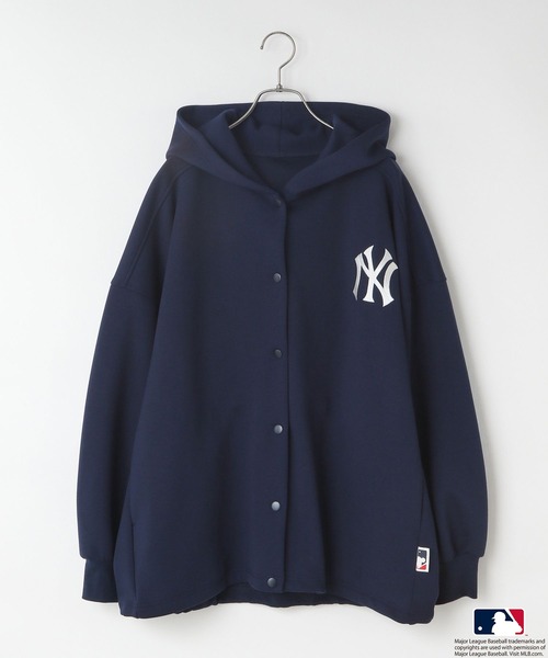 LOWRYS FARM（ローリーズファーム）の「ＭＬＢダンボールフーディ　579076（パーカー・レディース・ネイビー/シルバー/グリーン/ブラウン系その他・FREE）」の4枚目の写真