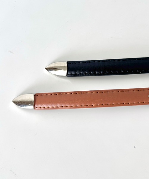 LOVALOT（ラバロット）の「シンプルフェイクレザーベルト（ベルト・レディース・ブラウン/ブラック・FREE）」の13枚目の写真