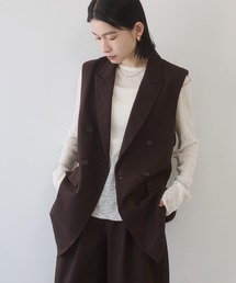 hunch | ツイード ミディ丈 ベスト(ベスト)