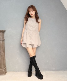 CECIL McBEE | スエードポンチベストセットアップ(ワンピース)