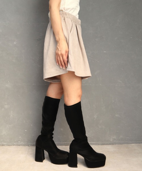 CECIL McBEE（セシルマクビー）の「スエードポンチベストセットアップ（ワンピース・レディース・ライトベージュ/ブラック・LARGE/MEDIUM）」の12枚目の写真