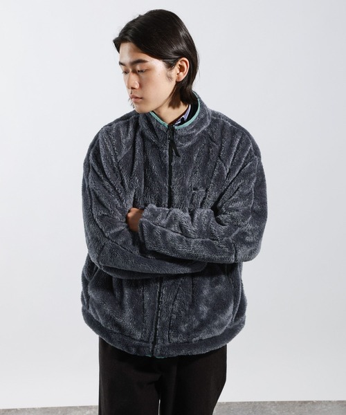 BAYFLOW（ベイフロー）の「ナイロンボアリバーシブルスタンドブルゾン（ブルゾン・メンズ・ターコイズブルー/グレー/ブラック・LARGE/MEDIUM）」の8枚目の写真