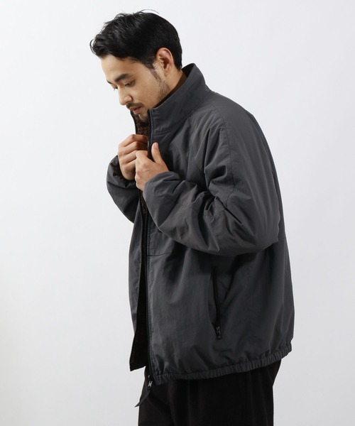 BAYFLOW（ベイフロー）の「ナイロンボアリバーシブルスタンドブルゾン（ブルゾン・メンズ・ターコイズブルー/グレー/ブラック・LARGE/MEDIUM）」の14枚目の写真