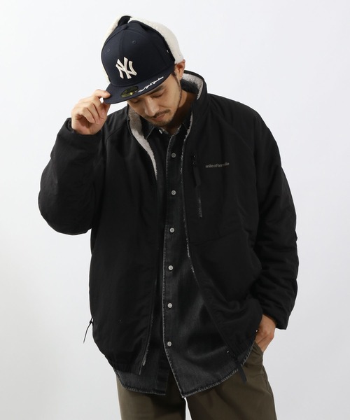 BAYFLOW（ベイフロー）の「ナイロンボアリバーシブルスタンドブルゾン（ブルゾン・メンズ・ターコイズブルー/グレー/ブラック・LARGE/MEDIUM）」の19枚目の写真