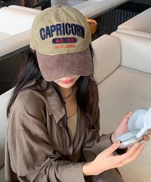 Dalfwin（ダールフィン）の「韓国ファッション CAPRICORN刺繍ロゴキャップ（キャップ）」