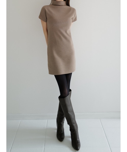 【新品未使用】maison celon high neck mini dress high neck mini dress（ドレス）｜celon（セロン）の