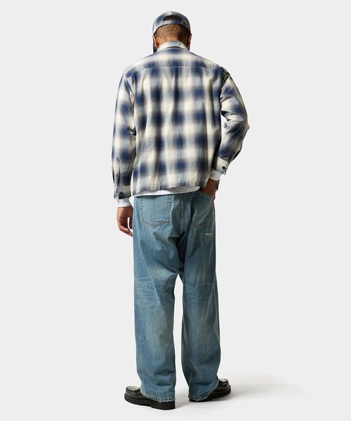 HUF(ハフ)の「OMBRE ZIP LS SHIRT(シャツ/ブラウス・メンズ・ブラック/ネイビー・XXL/XL/L/M/S)」の10枚目の写真