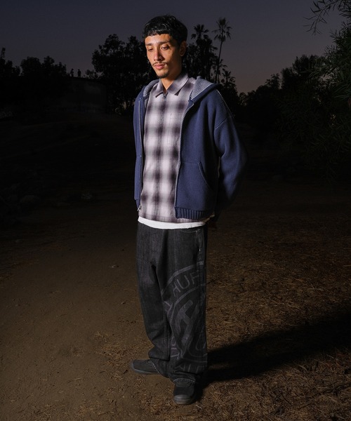 OMBRE ZIP LS SHIRT（シャツ/ブラウス）｜HUF（ハフ）のファッション