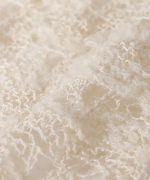 Three Four Time（ｽﾘｰﾌｫｰﾀｲﾑ）の「透かし編みノースリーブワンピース（ワンピース・レディース・オフホワイト・FREE）」の8枚目の写真